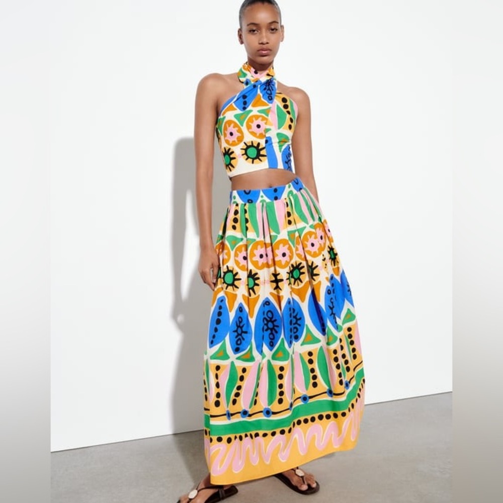 Zara Printed Skirt